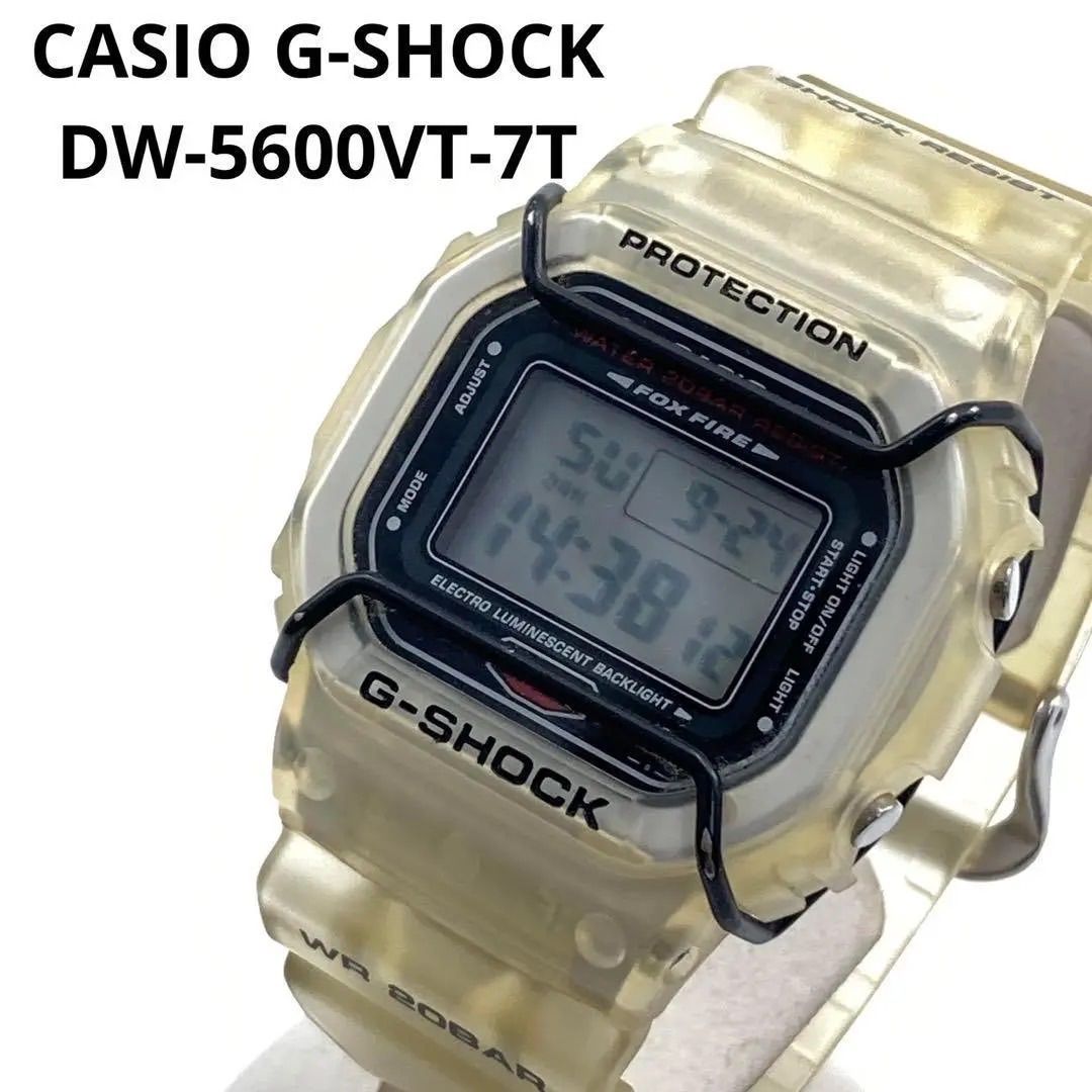 G-SHOCK 腕時計 フェアリーズ チャーム DW-5600VT-7T クリア DW-5600VT-7T フェアリーズチャーム ホワイトスケルトン 妖精EL