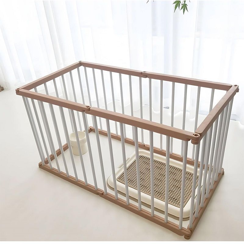 AORTD 犬用サークル、ペットフェンス、6枚、ペットサークル、折りたたみ、自由に変形可能な形状、ドア付き、室内外兼用、小中型犬、組み立て簡単、工具不要