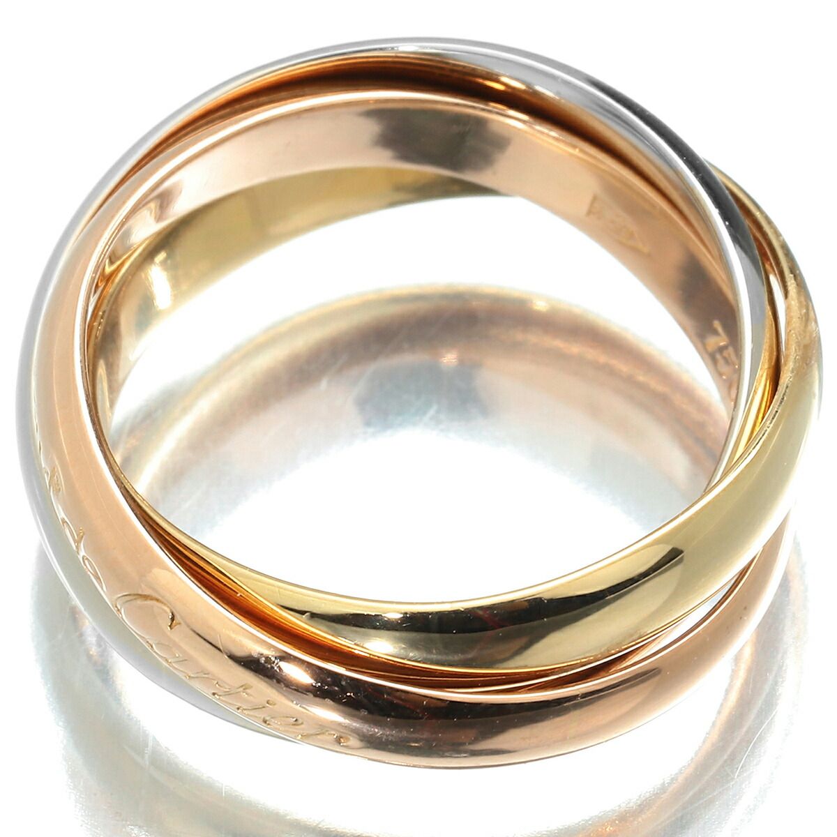 カルティエ トリニティ リング 指輪 K18 11号 Cartier 中古 プレラブド 