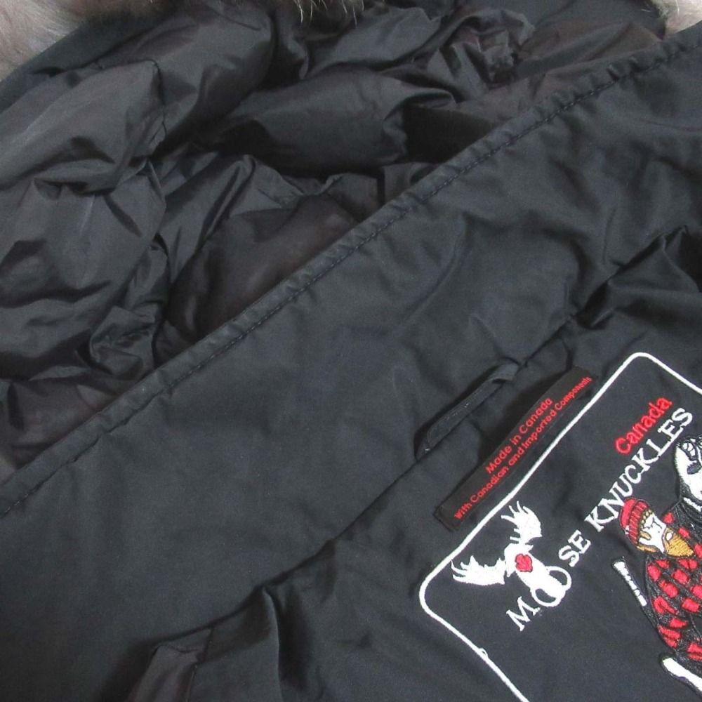 美品 MOOSE KNUCKLES ムースナックルズ ブルーフォックスファー  