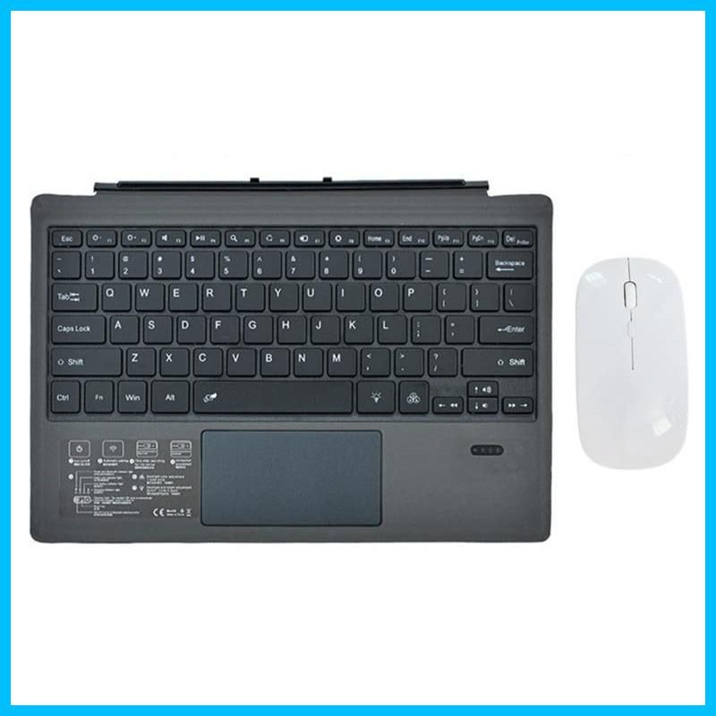 【特価商品】WASHODO Surface pro3pro4pro5pro6pro7専用 キーボード bluetooth キーボードスマウス セットタッチパッド搭載 取付簡単 無線式 usb充電式 静音 ワイヤレスキーボード ワイヤレスマウス90日品