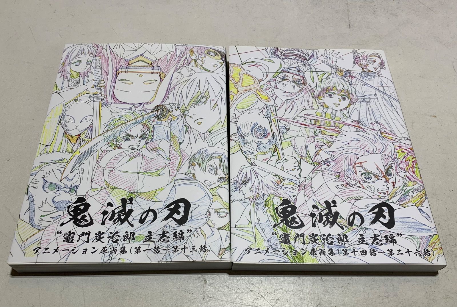 鬼滅の刃 原画集 竈門炭治郎 立志編 新品未開封 上下2冊セット