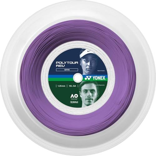 YONEX ヨネックス 硬式テニス ストリング ガット ポリツアーレブ 125 200m パープル 039 1.25mm PTR125R2