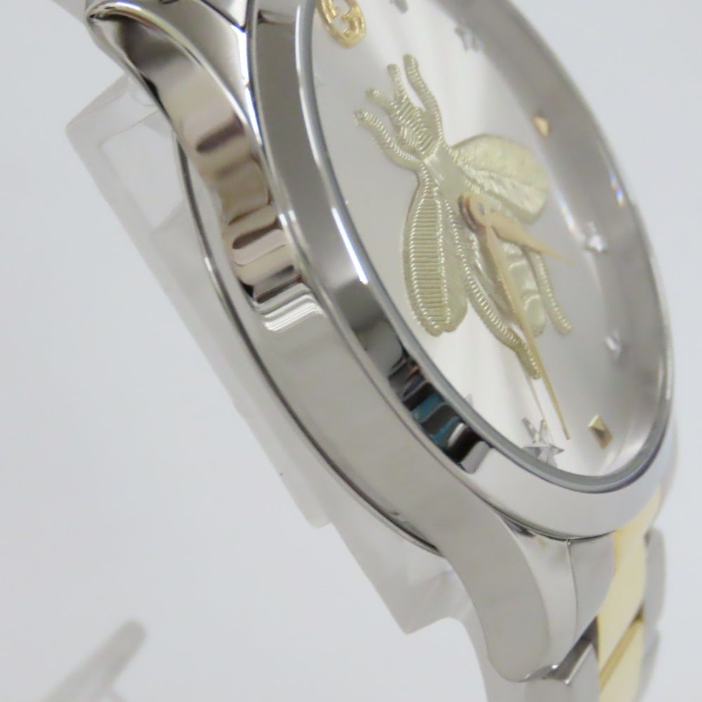 Ts778711 グッチ 腕時計 Gタイムレス 蜂 ビー 126.4 シルバー文字盤