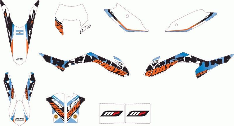  KTM / ケーティーエム純正 Argentina Six Days グラフィックキット | 78708990400 その他