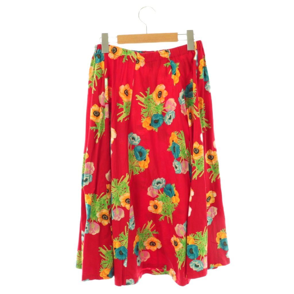 フラワーノースリーブトップス×スカート