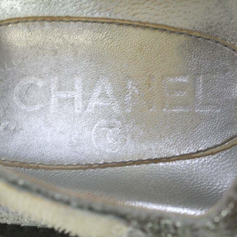シャネル CHANEL G31857 サンダル クラック加工 ベルクロ レザー シャネル CHANEL G31857 サンダル クラック加工 ベルクロ レザー
