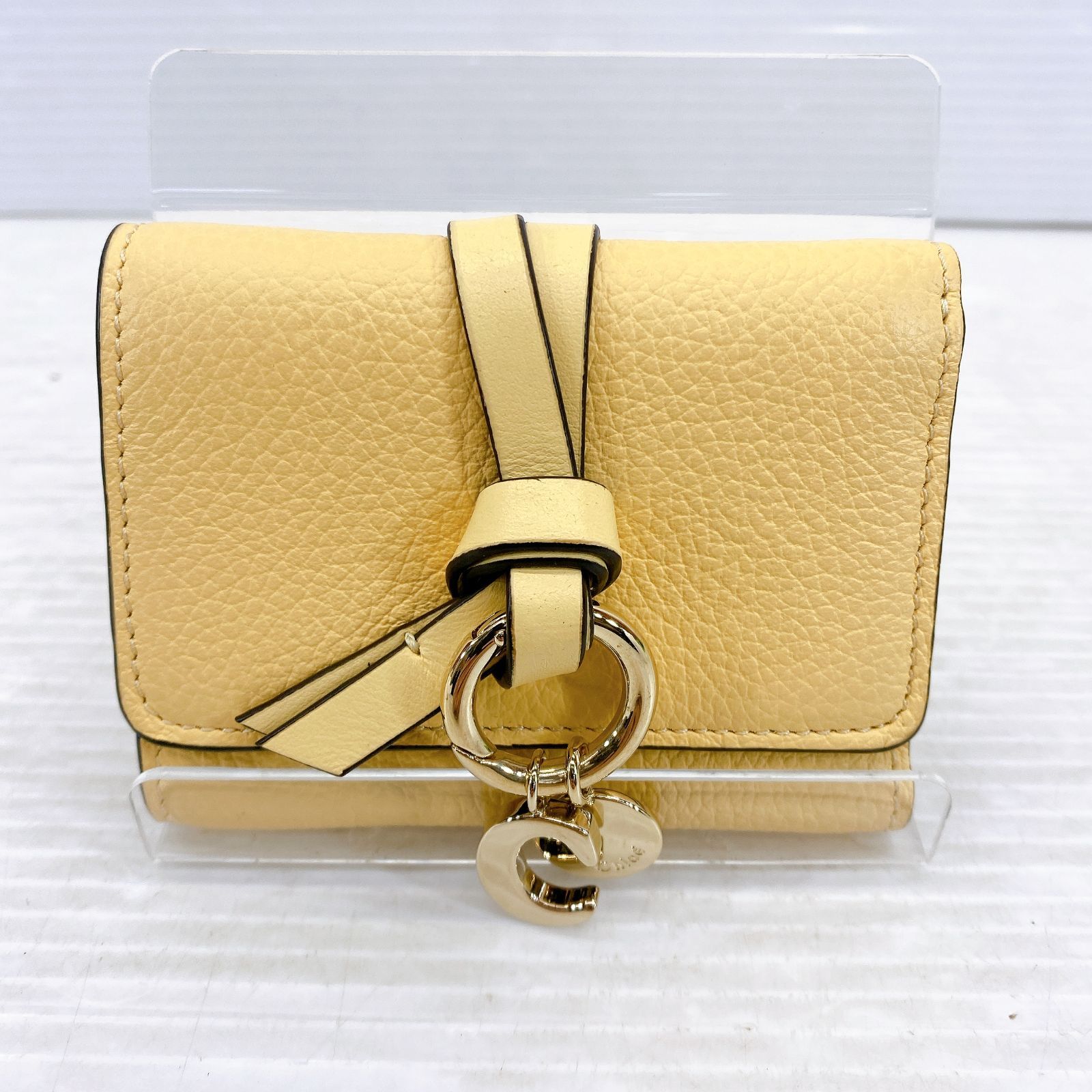 □ 【美品】 Chloe クロエ ミニ トリフォールド ウォレット 三