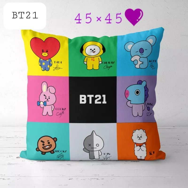 ラスト１点】BT21 クッションカバー 45×45 - メルカリ