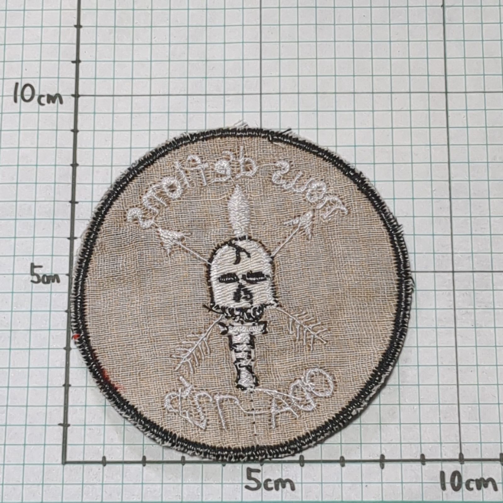 DC54 スカル ドクロ 骸骨 ベトナム 戦争 ワッペン パッチ ミリタリー