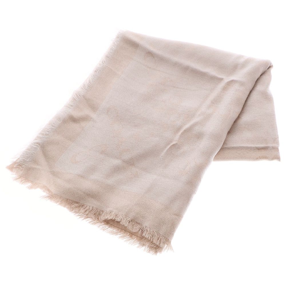 COACH (コーチ) レーヨン混 シグネチャー ストール ベージュ レディース C0535