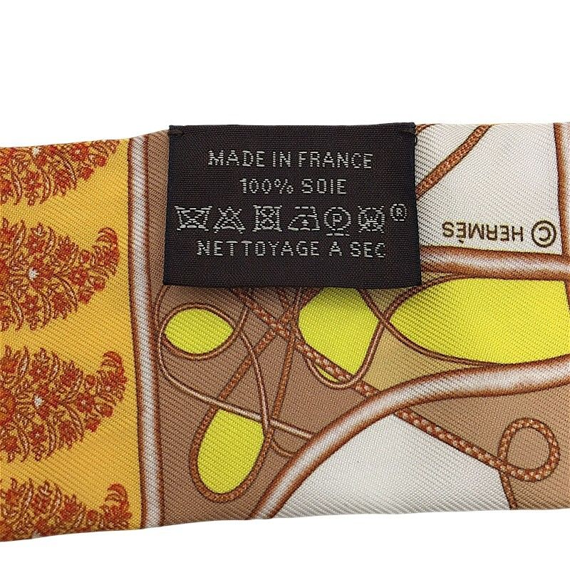 HERMES ツイリー COUP DE FOUET AU BLOC イエロー系 エルメス HERMES