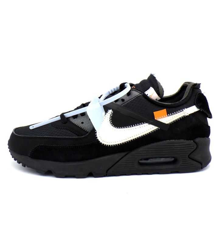 【全品送料無料】 ナイキ NIKE × オフホワイト OFF WHITE AIR MAX 90 BLACK AA7293 001 エア マックス 90 ブラック スニーカー f28368