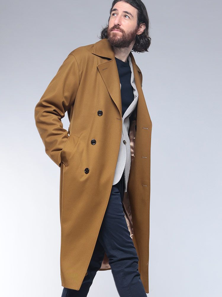 LARDINI★トレンチコート LARDINI (ラルディーニ) ウールツイル トレンチコート - メルカリ