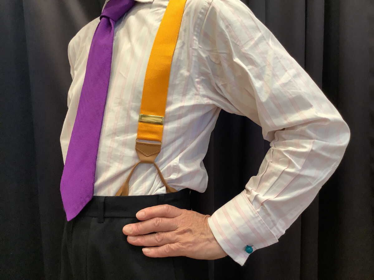 サスペンダー英国製 アルバートサーストン クラシックボタン留バラシャブレイスGD B416 SIROKUMA-CORPORATION_COM