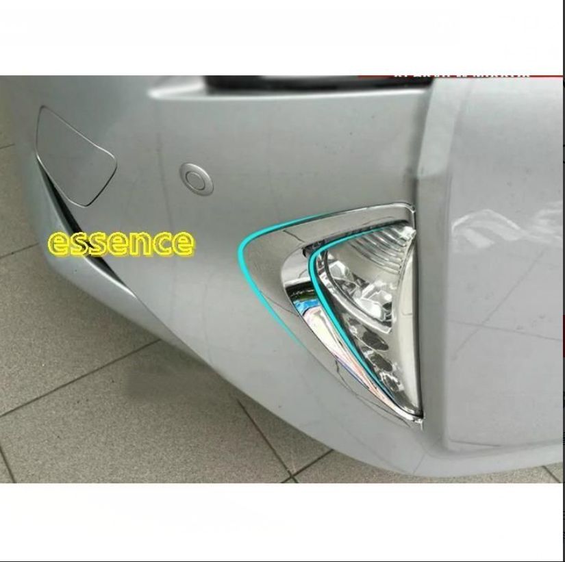 プリウス50後期 シルバーフォグランプガーニッシュ AL シルバー 適用