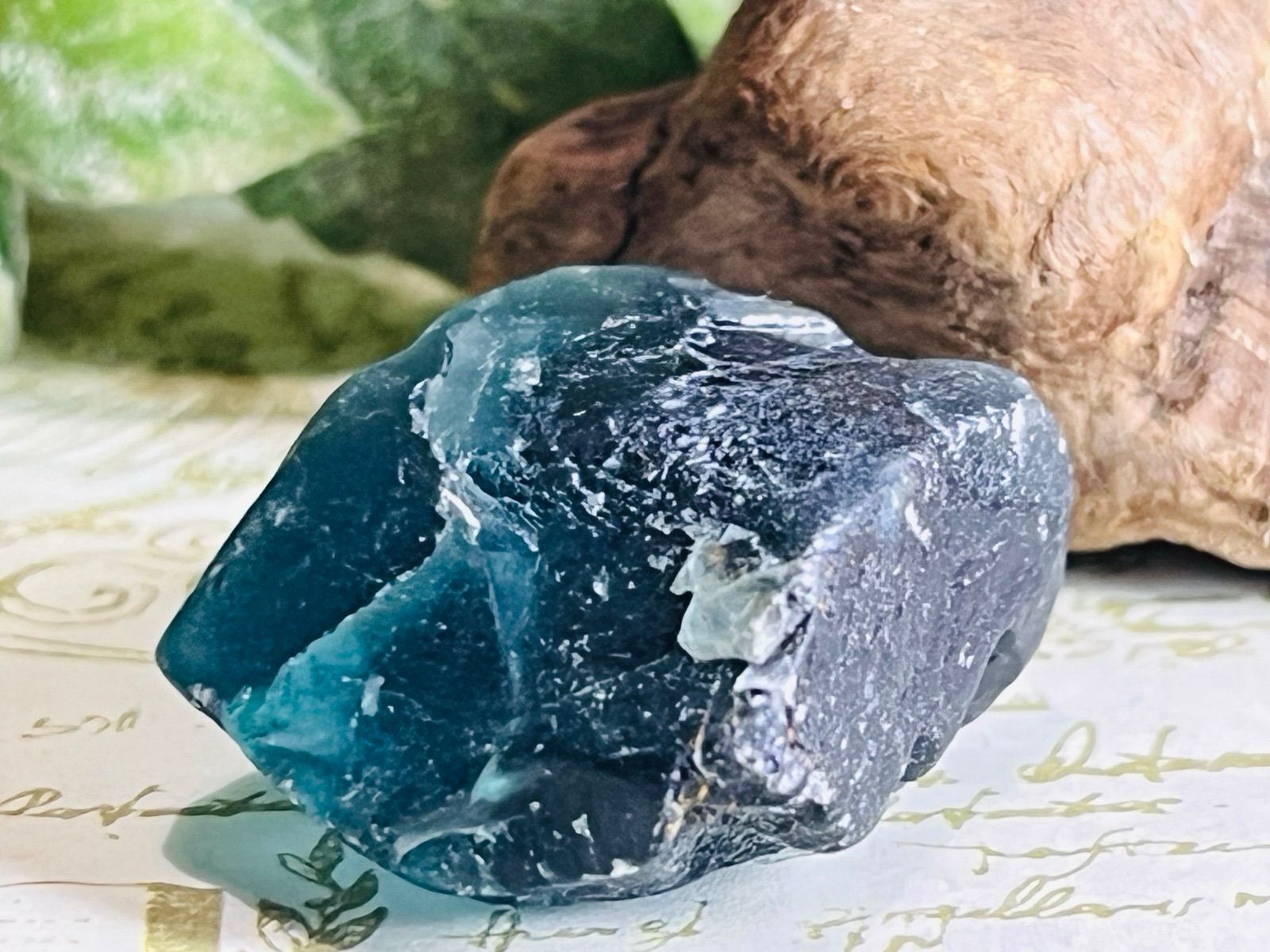 カルサイト共生　バイカラー*:・レインボー　フローライト　蛍石　原石 カルサイト共生 バイカラー✿*:・レインボー フローライト 蛍石 原石