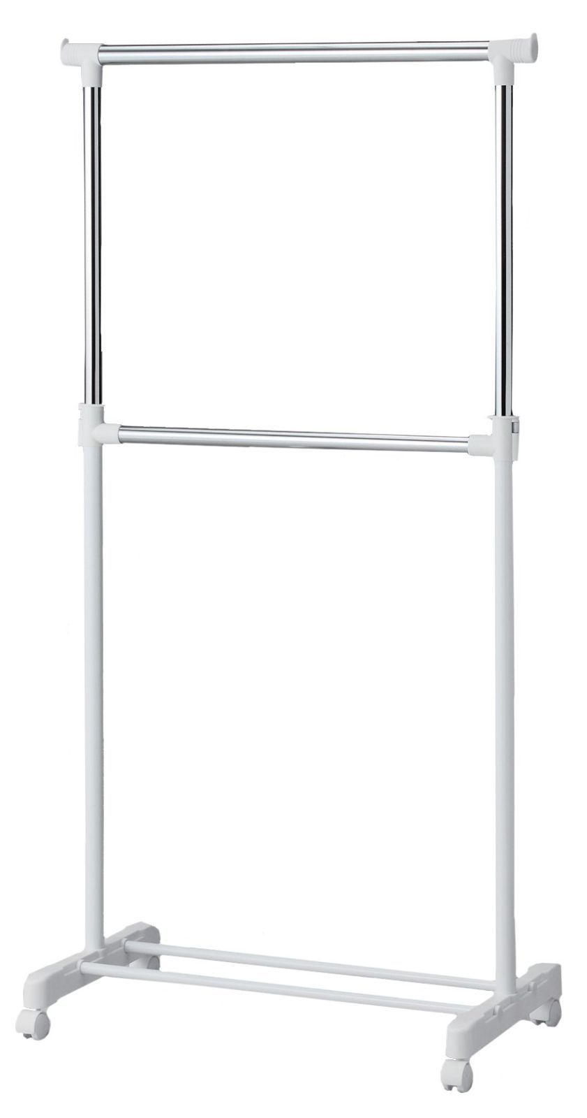 数量 パール金属 2段パイプハンガー シングル ホワイト 耐荷重 15kg 幅 81cm N-8302
