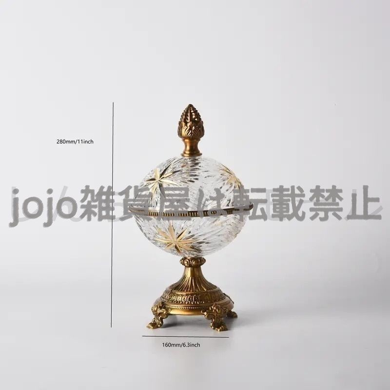 ガラス レトロな金塗装ガラスフルーツプレート