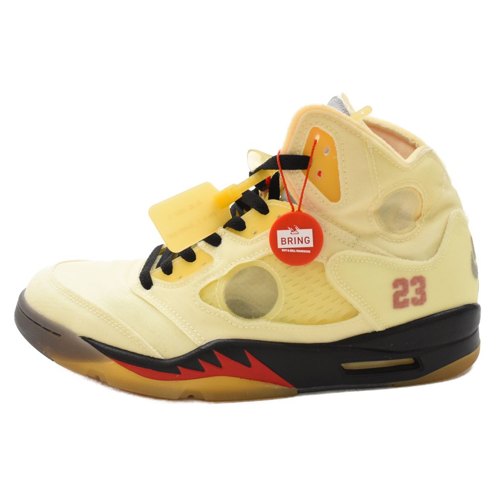 NIKE (ナイキ) ×OFF-WHITE AIR JORDAN 5 RETRO SP SAIL オフホワイト