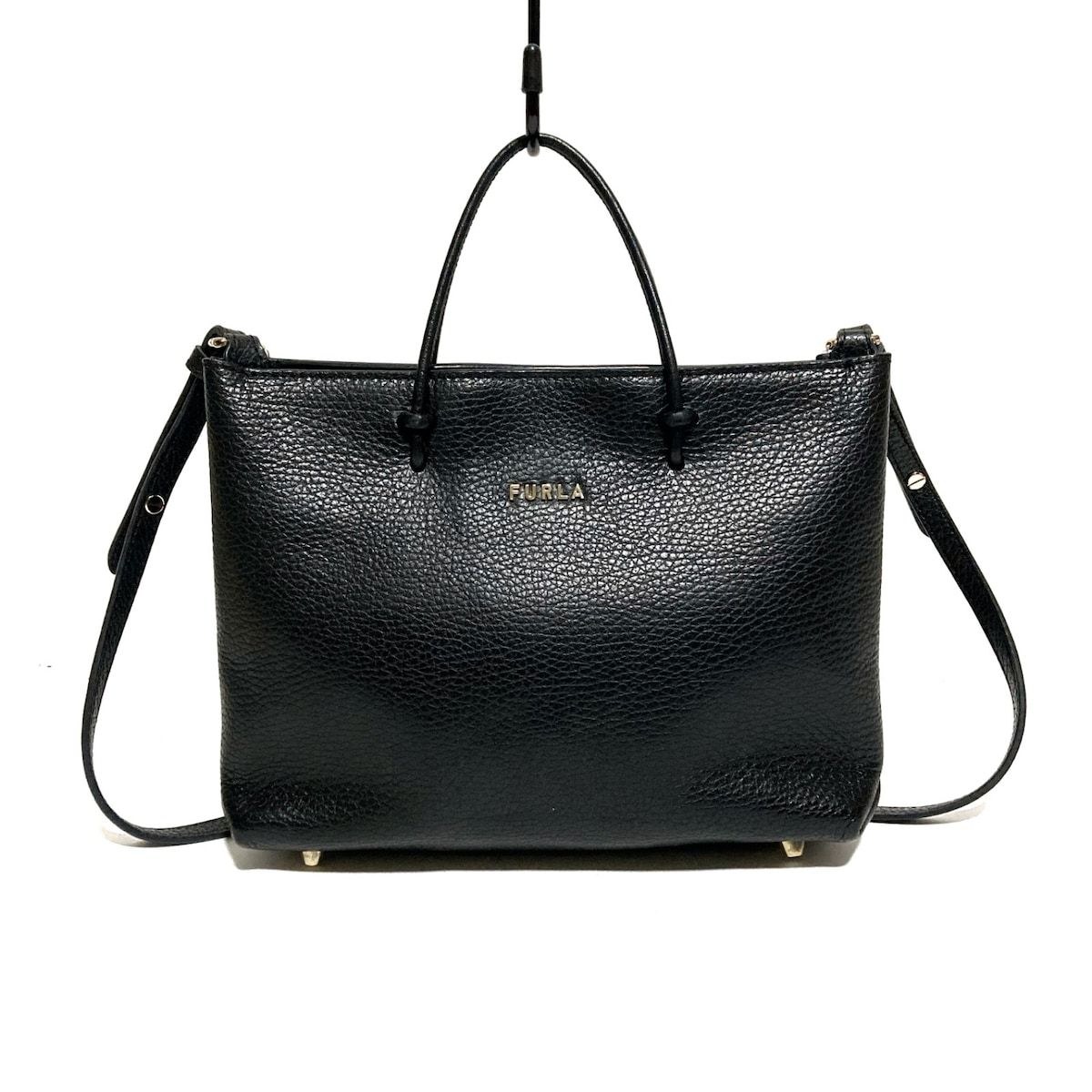 FURLA(フルラ) ハンドバッグ 149538 黒 ミニバッグ レザー - メルカリ