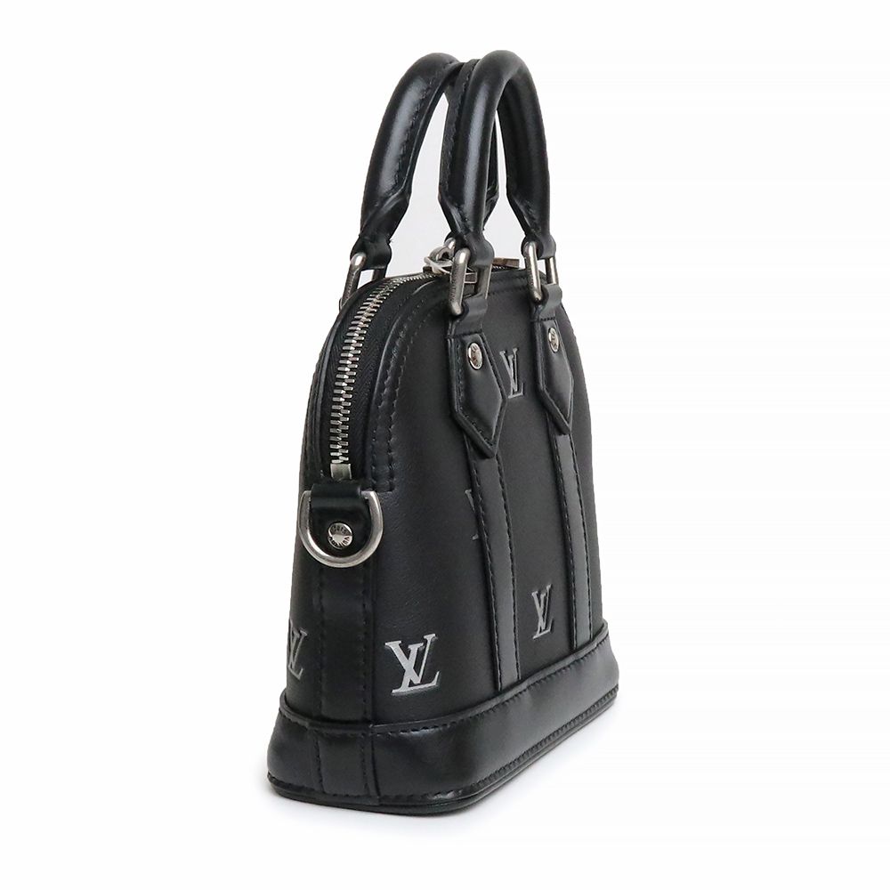 ★3日以内返品可★ 美品 LOUIS VUITTON ルイ・ヴィトン カーフスキン ナノアルマ ファレル ウィリアムス M83184 2wayショルダーバッグ ブラック カーフレザー レディース LOUIS VUITTON - ルイ ヴィトン ナノ アルマ ファレル ウィリアムス