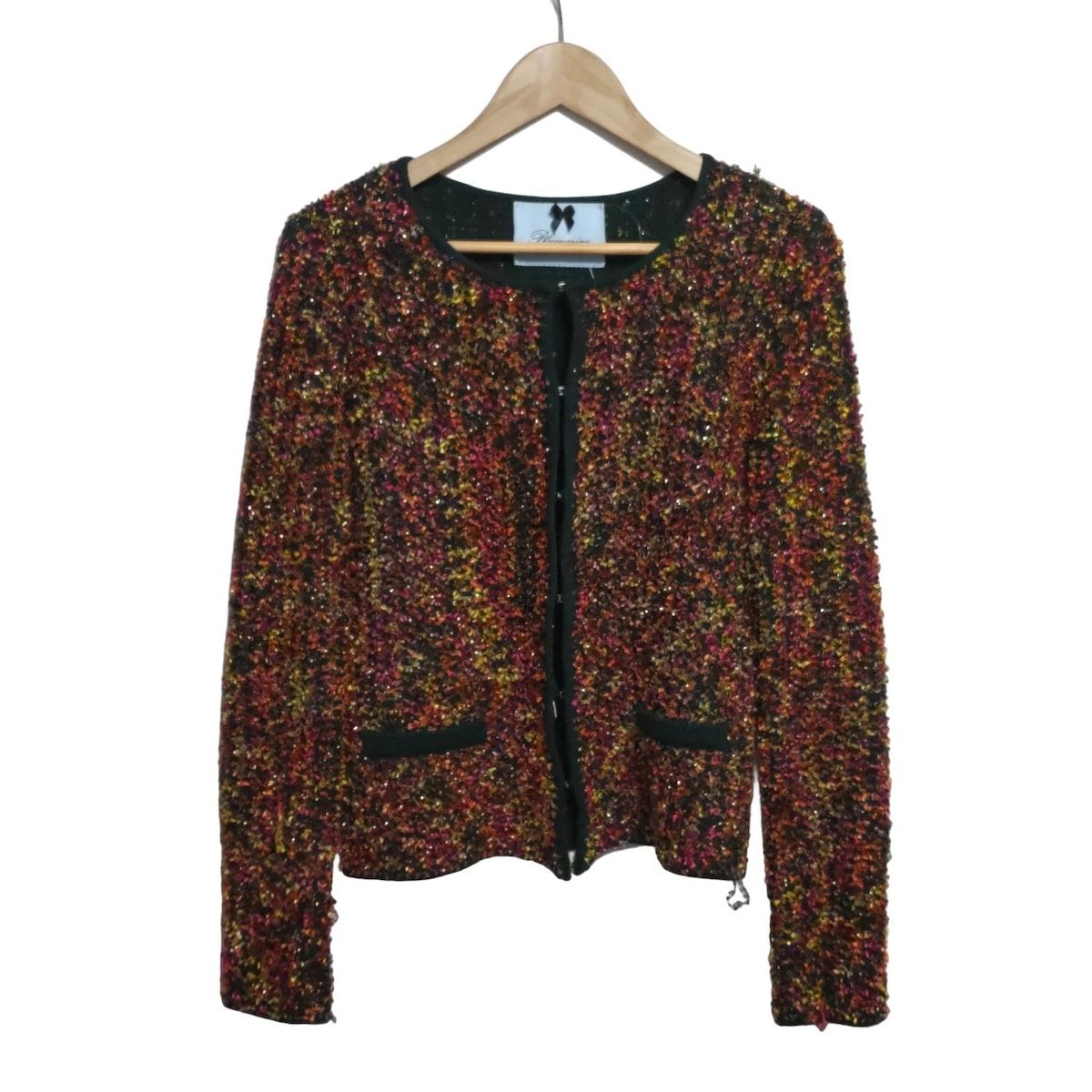 美品 Blumarine ブルマリン 長袖 ニットカーディガン BLUMARINE(ブルマリン) カーディガン サイズI 40 レディース