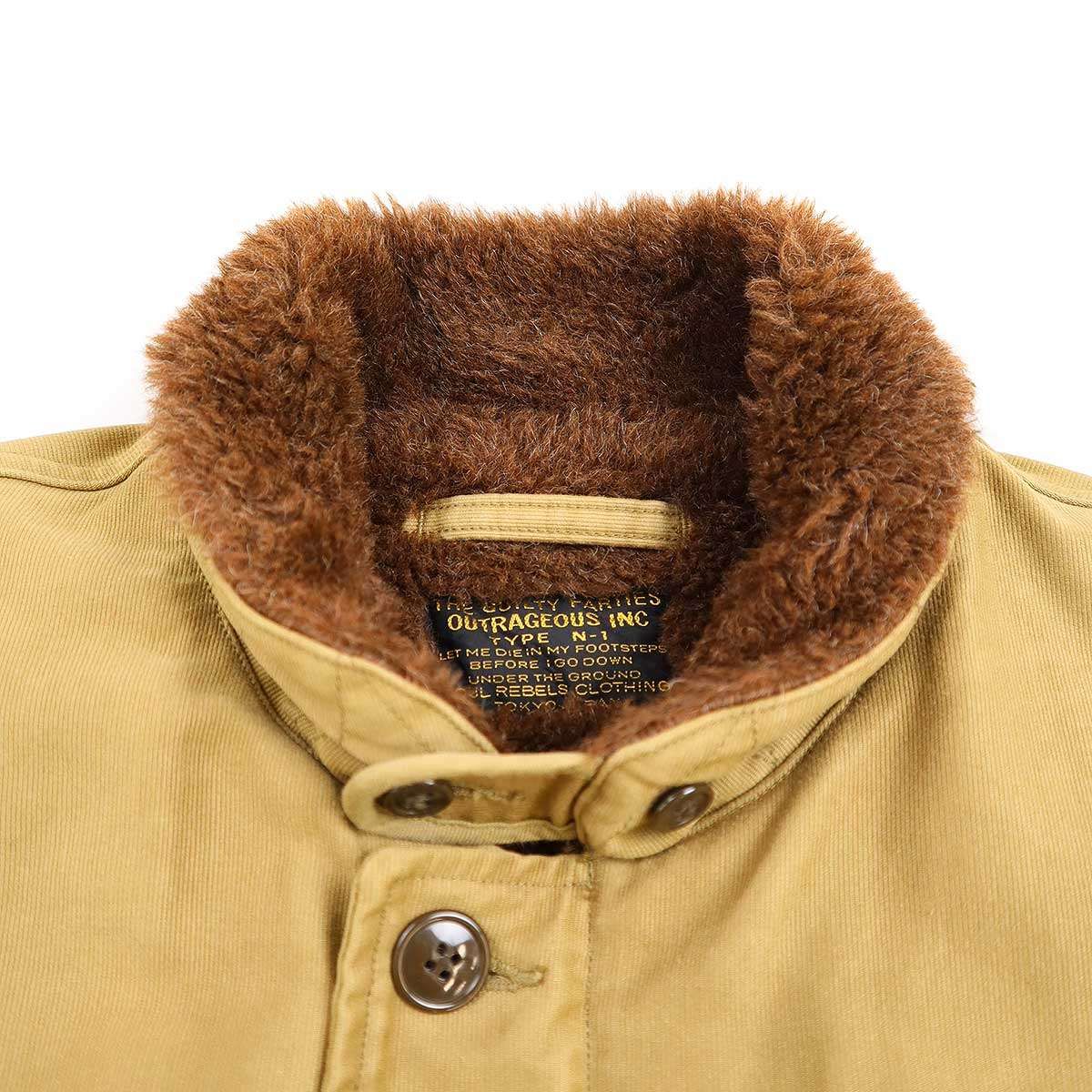 WACKO MARIA ワコマリア ALPACA BOA N-1 DECK JACKET アルパカボア 