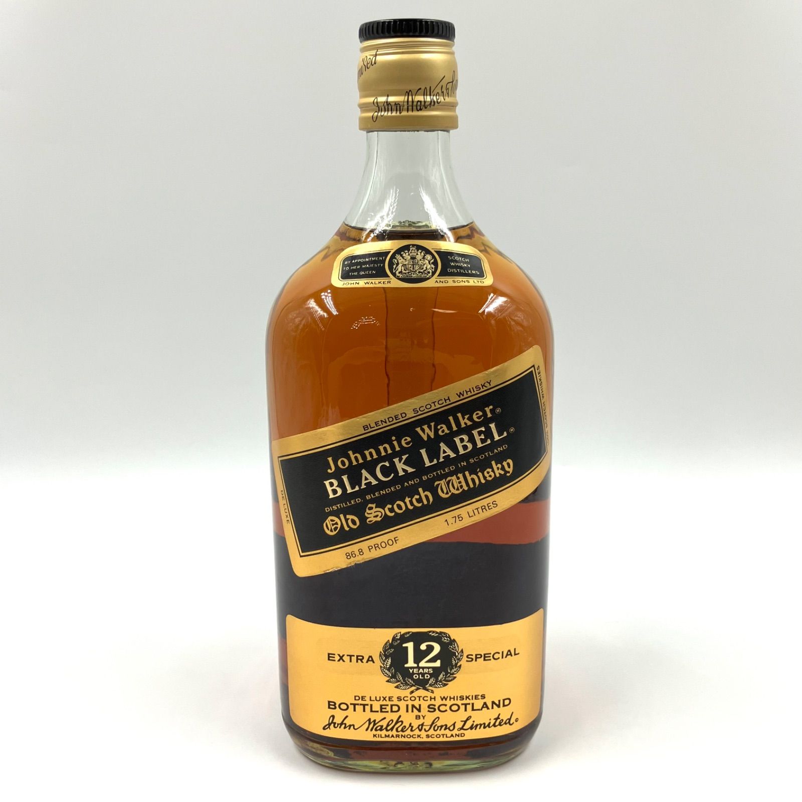 Johnnie Walker ジョニーウォーカー ブラックラベル 12年 エクストラ ゴールドキャップ 1750ml 40度 き