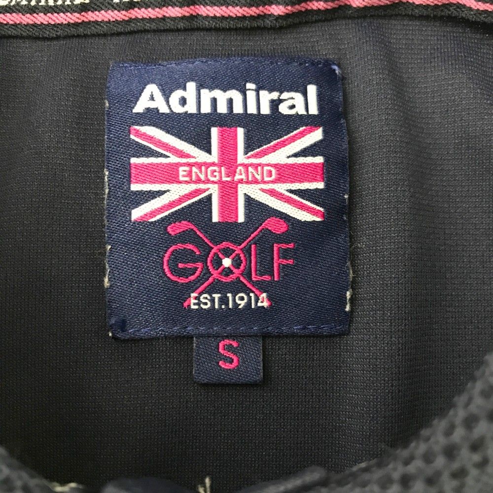 サイズ：S ADMIRAL アドミラル 半袖ポロシャツ ヤシの木総柄