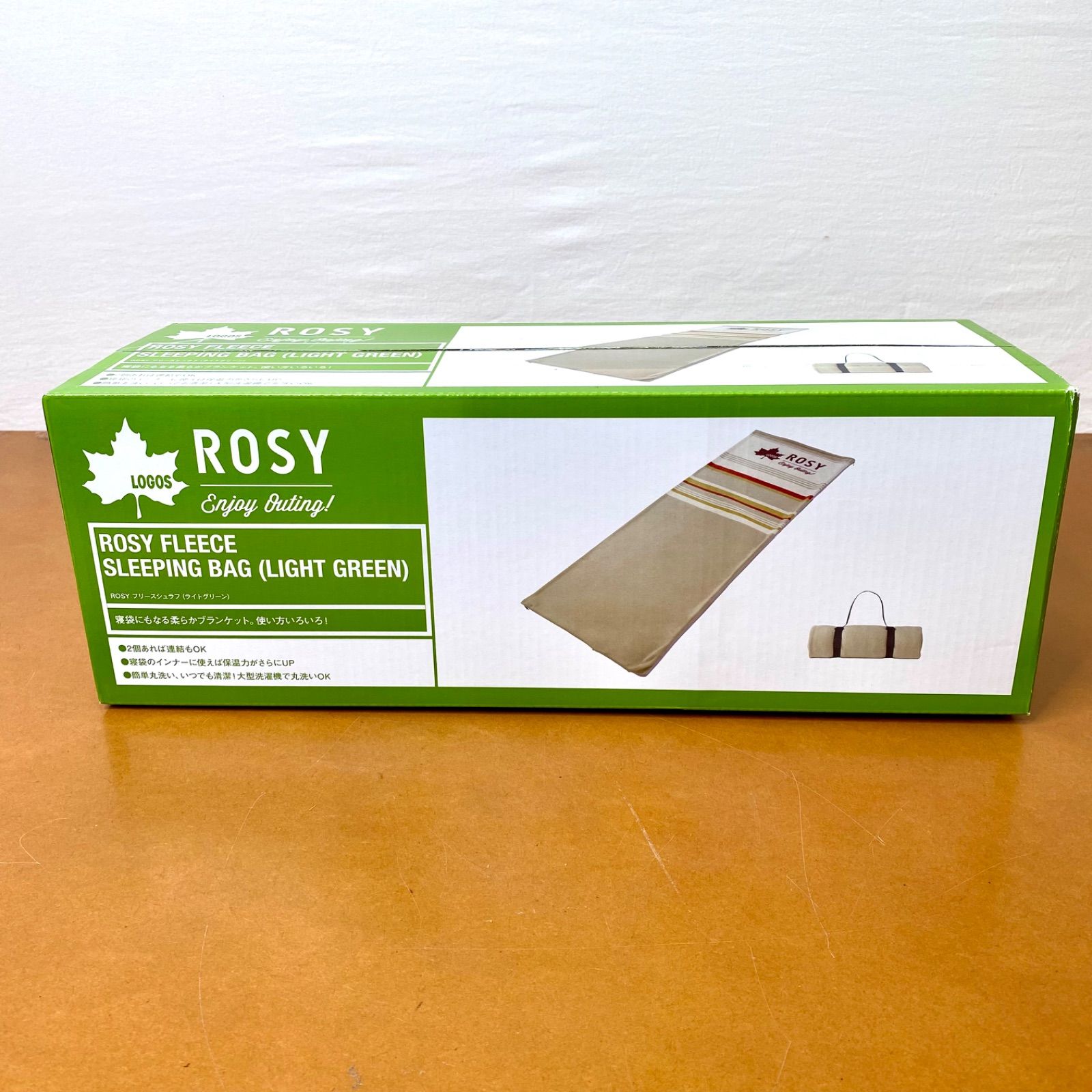 【新品】LOGOS ROSY フリースシュラフ 4個 ライトグリーン ロゴス 新品】LOGOS ROSY フリースシュラフ 4個 ライトグリーン ロゴス