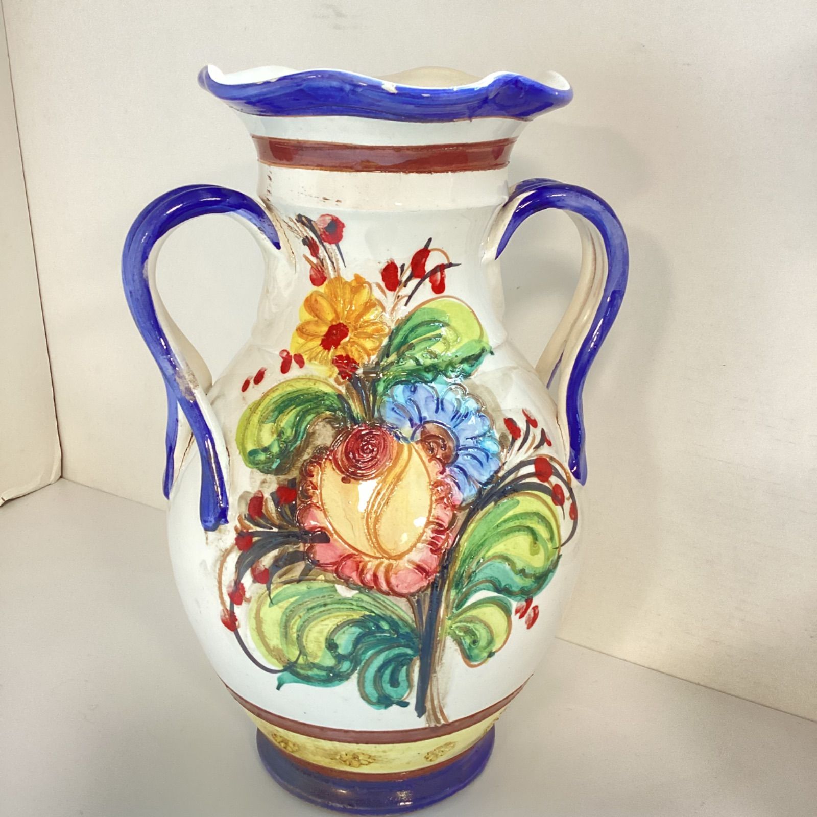 イタリー製　花柄陶器花瓶　壺 イタリア製 花瓶 イタリア 花瓶」の人気商品一覧 | 安い商品を通販