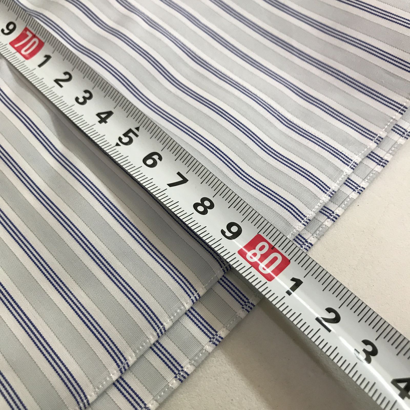 鎌倉シャツ 200番手 水色 ストライプ 長袖 カッタウェイ 42 ex/tra】ジャカードストライプ カッタウェイカラーシャツ｜長袖