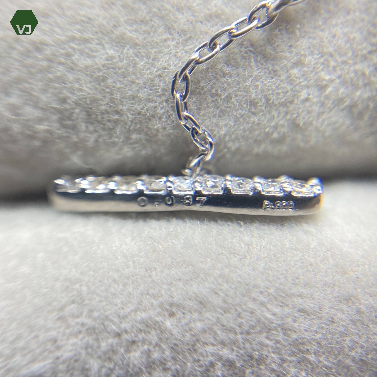 22-14】ダイヤモンド ピアス D0.194ct【中古】【PT900】☆By vivid-J 