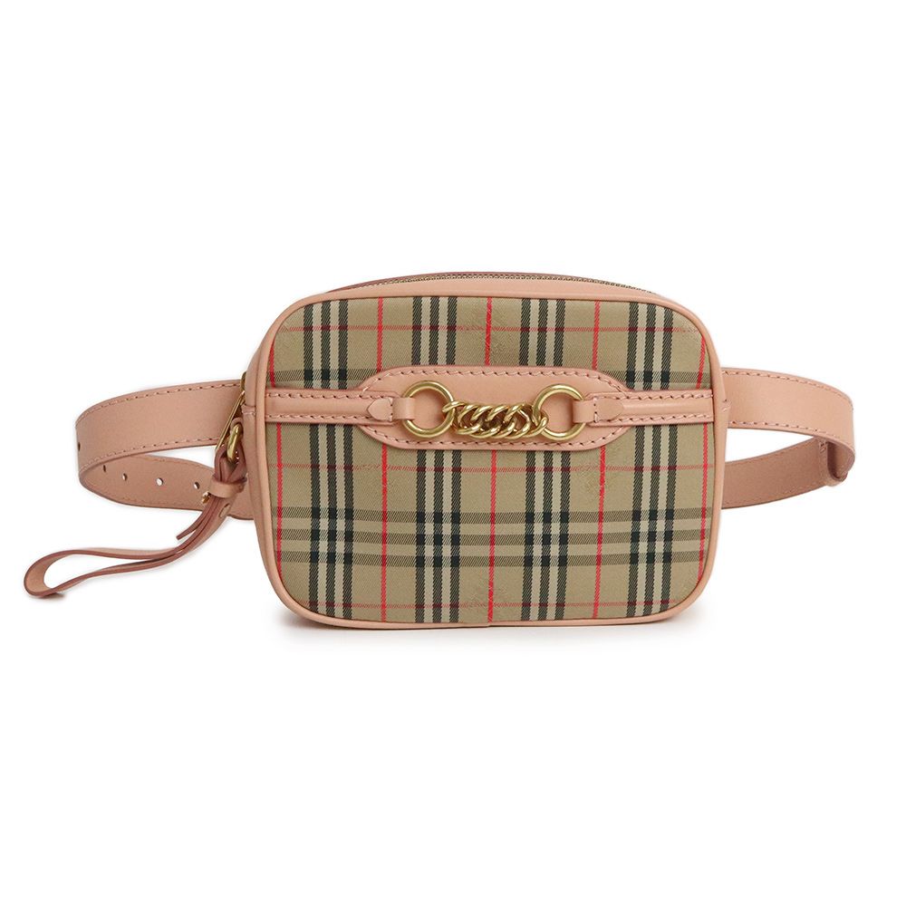 □新品同様□ BURBERRY バーバリー ノバチェック キャンバス×レザー  