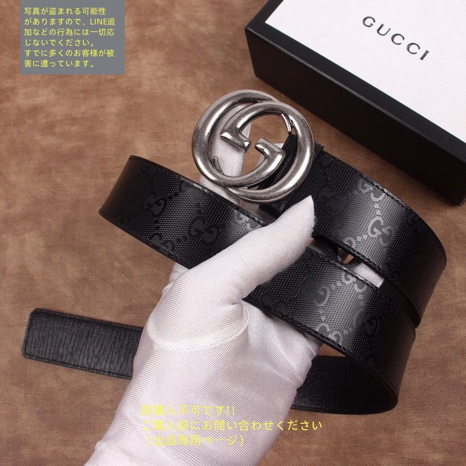 大特価】 極美品 GUCCI グッチ GG ベルト メンズ 本革 - メルカリ
