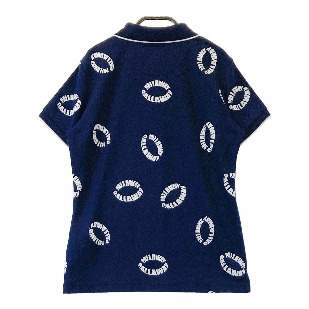 Callaway キャロウェイ 刺繍ロゴ ゴルフシャツ LLサイズ 長袖  サイズ：L CALLAWAY キャロウェイ 半袖ポロシャツ 刺繍 ロゴ 総柄