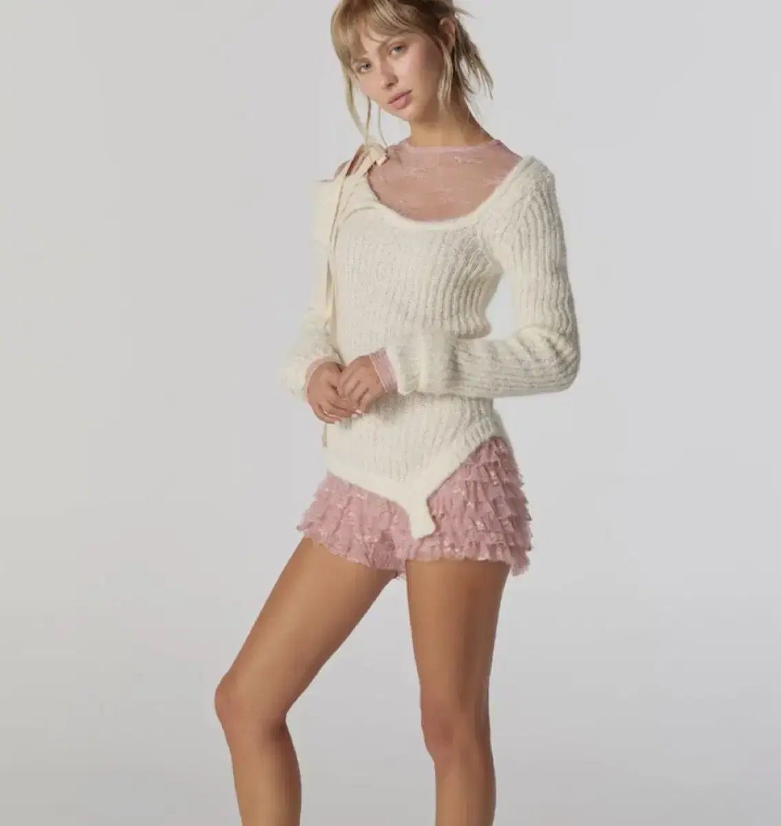 GLOWNY グロウニー ISA アイサ ニット アイボリー Corn