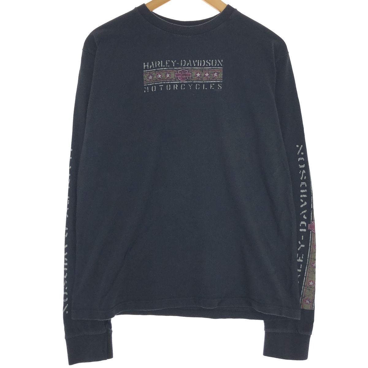 古着 ハーレーダビッドソン Harley-Davidson Harley-Davidson MOTORCYCLES ロングTシャツ ロンT メンズL/eaa438781