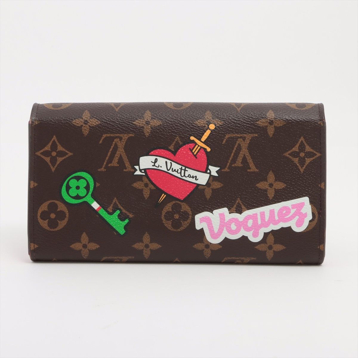 LOUIS VUITTON/ルイ ヴィトン モノグラム ポルトフォイユ サラ パッチーズ ステッカー M63318 長財布 【中古】 - メルカリ