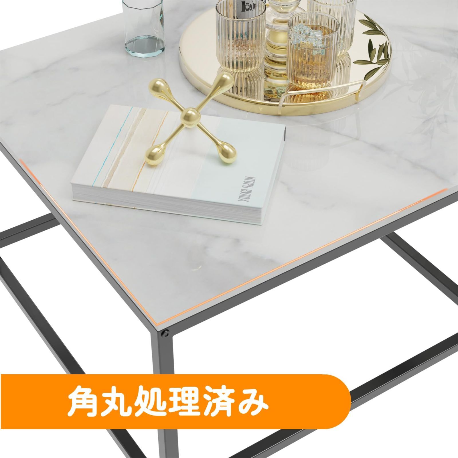 家具 入れ子式 リビングテーブル モダン おしゃれ 石材×アイン 白 コーヒーテーブル インテリア センターテーブル ネストテーブル ローテーブル UNHO MARWIL-DEMENAGEMENTS_CH
