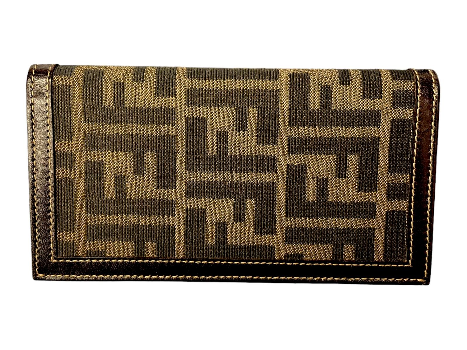 Fendi FFロゴ長財布 ブラウン Fendi FFロゴ長財布 ブラウン/ベージュ - メルカリ