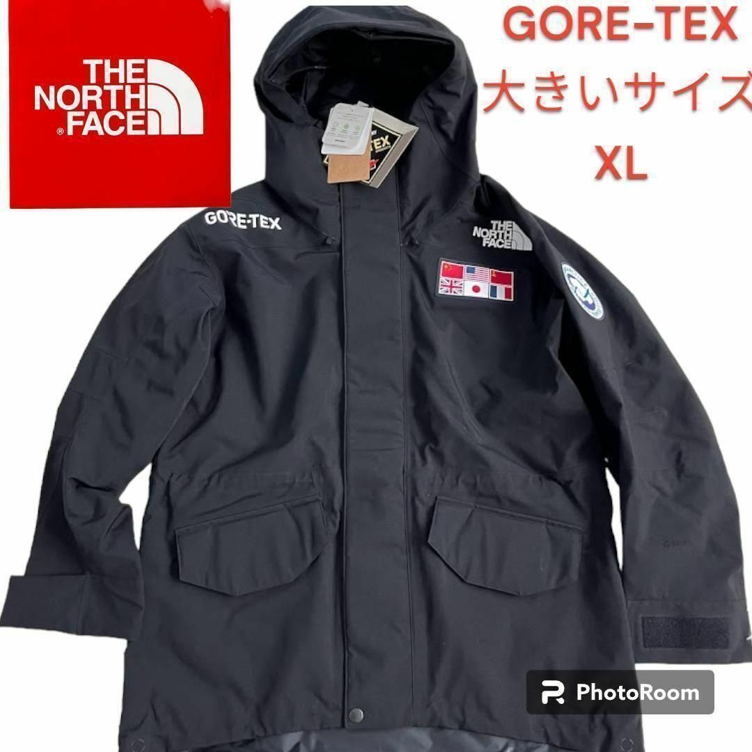 新品タグ付 THE NORTH FACEノースフェイス トランスアンタークティカパーカ ブラック 大きいサイズ メンズ XL GORE-TEX 星条旗  ワッペン - メルカリ