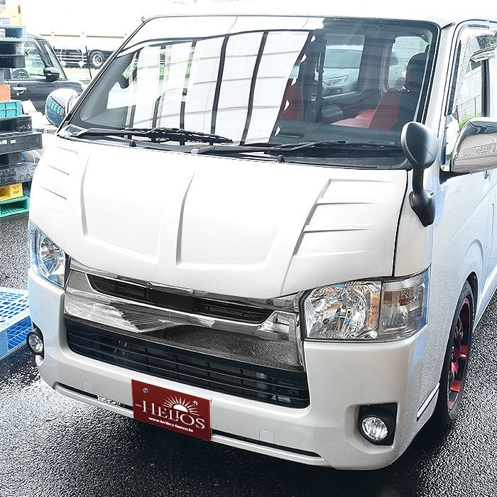 新品未使用200系 ハイエース 鉄製 バッドフェイス ボンネット未塗装1型