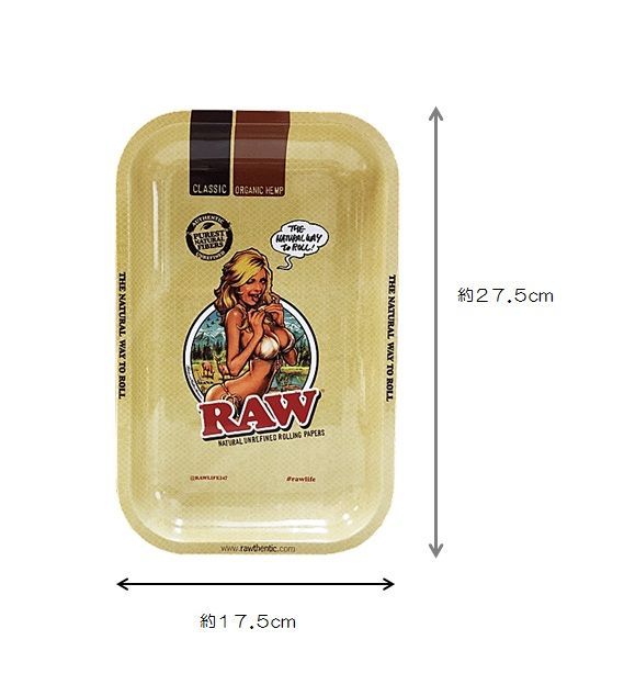 RAW】 メタルトレイ & ステッカー 6枚セット RAWガール Rockin