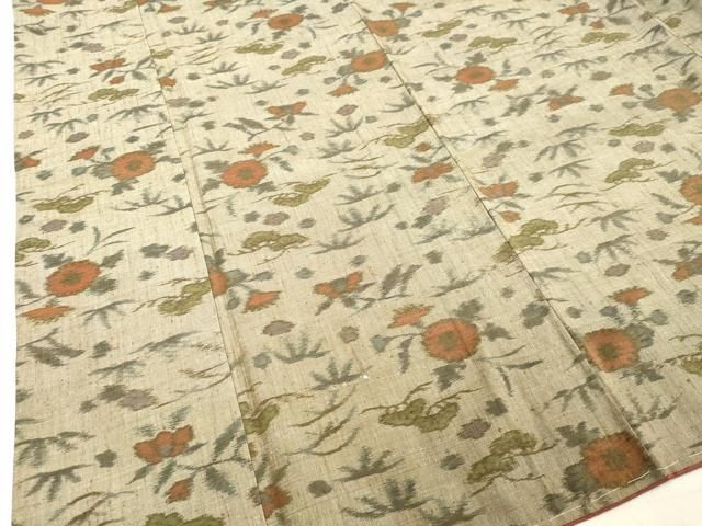 平和屋着物○上質な紬 草花文 正絹 逸品 未使用 DAAV8534tw - メルカリ 