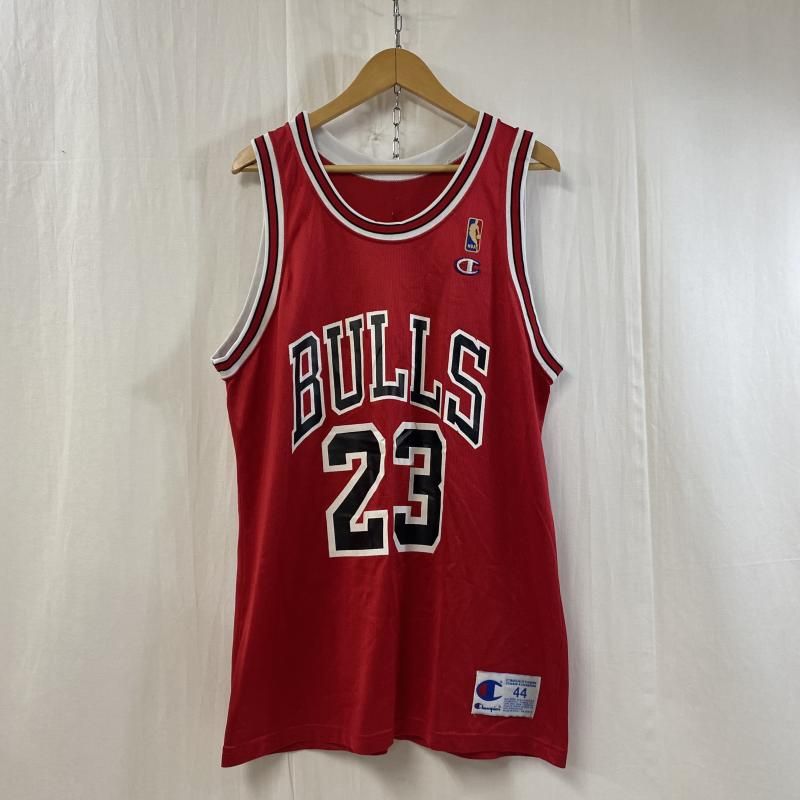 VINTAGE ヴィンテージ タンクトップ 90s CHAMPION NBA CHICAGO BULLS バスケユニフォーム レッド SIZE 44