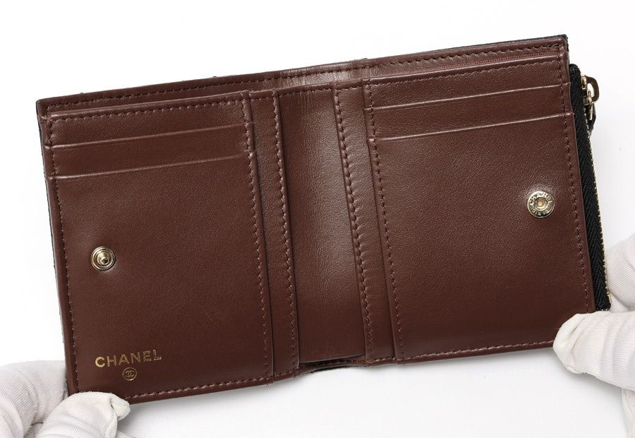 シャネル / CHANEL マトラッセ クラシック スモール ウォレット / 二  