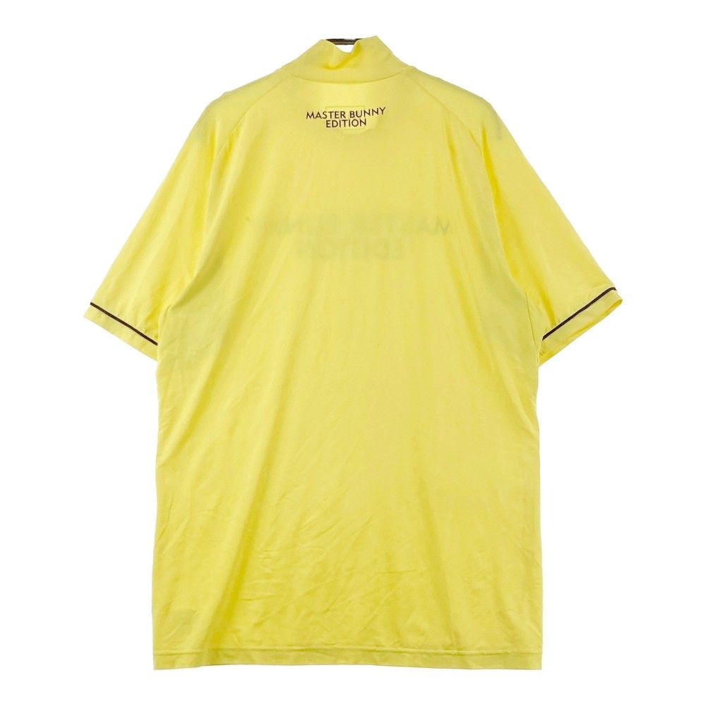 サイズ：0 MASTER BUNNY EDITION マスターバニーエディション  半袖ハイネックTシャツ  イエロー系 [240101446252] ゴルフウェア レディース ストスト サイズ：0 MASTER BUNNY EDITION マスターバニーエディション