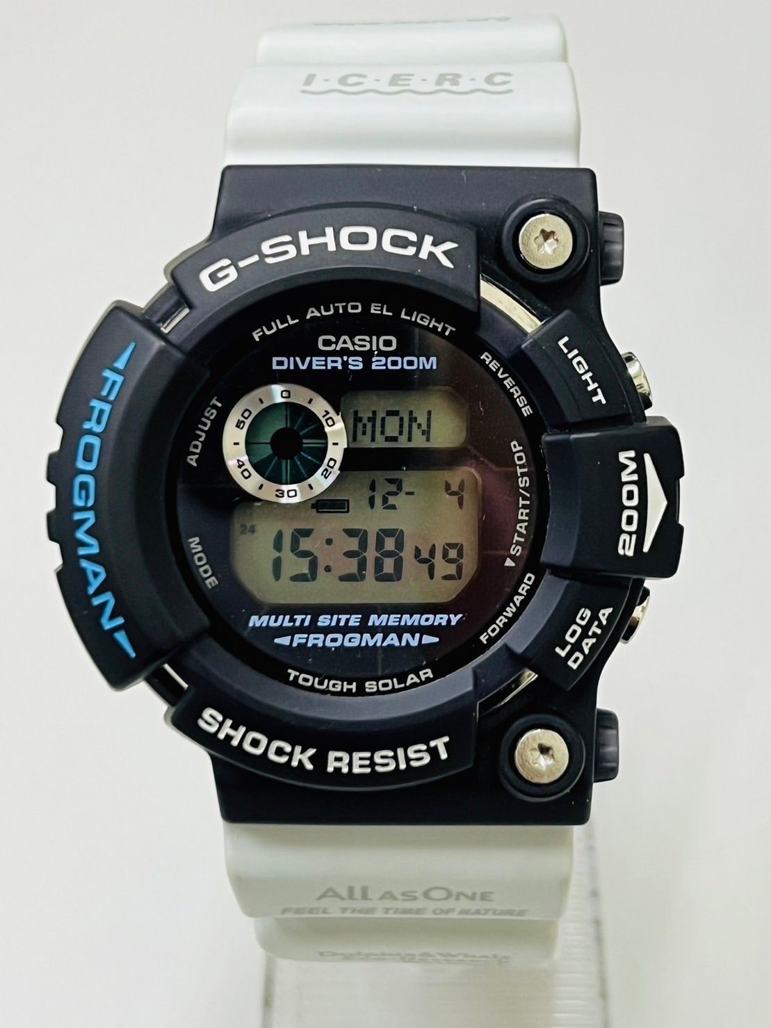 【電池交換済】G-SHOCK FROGMAN GW-205K-2JR 二次電池交換済】G-SHOCK Gショック FROGMAN フロッグマン コバルト